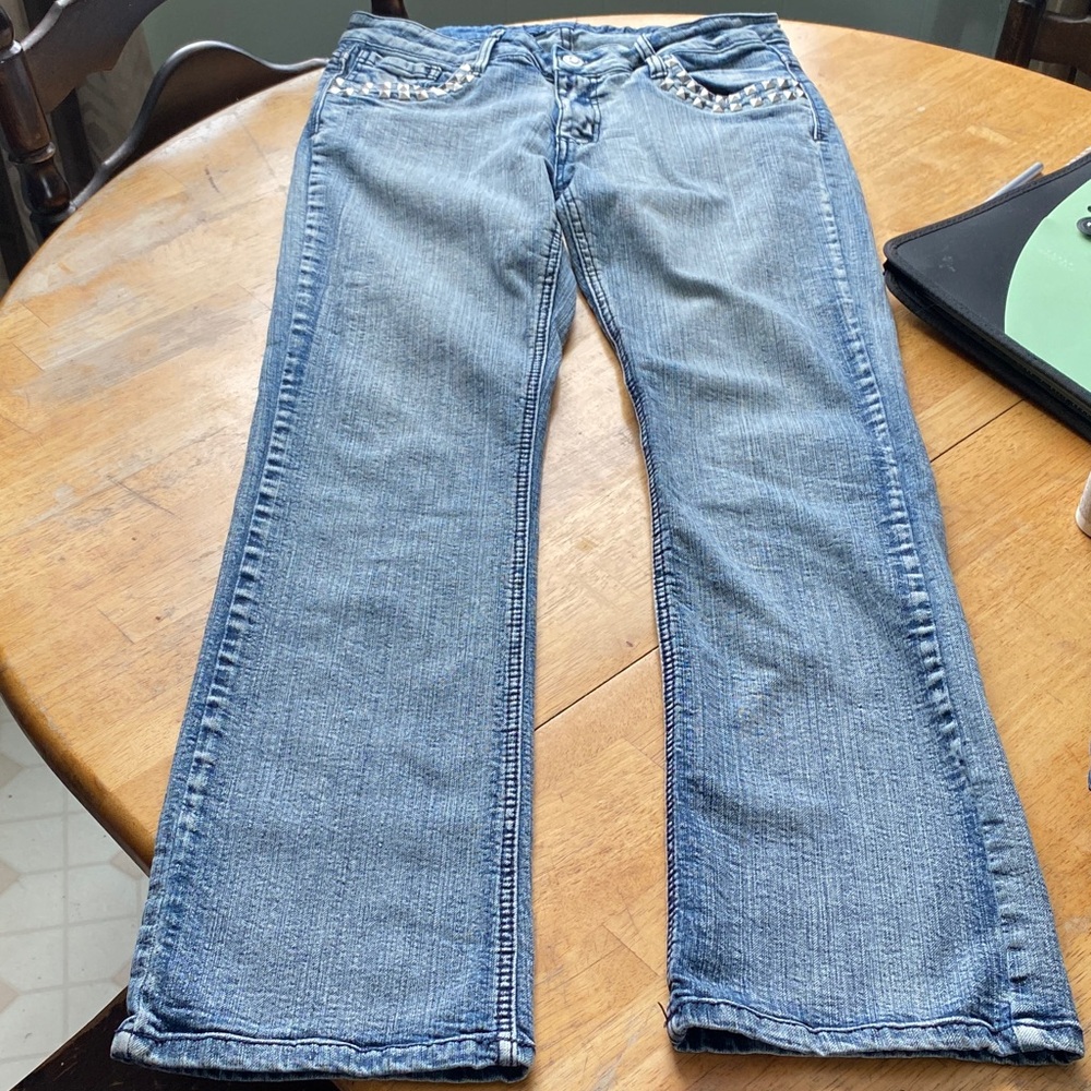 Candy Couture Jeans Women’s Straight Fit, with Studded Pockets